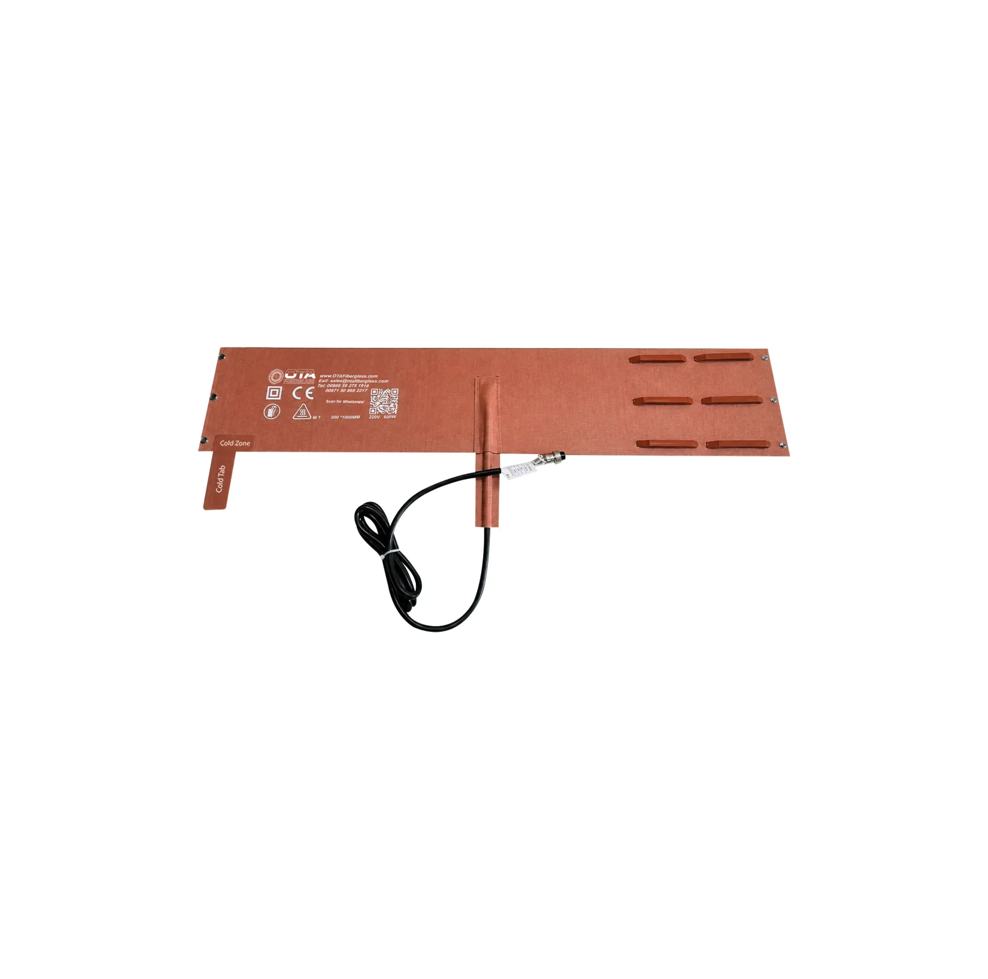 OTA Fiberglass M1 Heating Blanket 6-8” (150-200mm) 220V