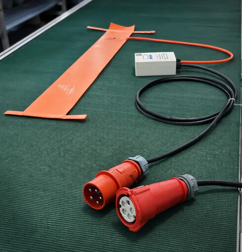 OTA Fiberglass Matrix بطانية تسخين أنابيب الألياف الزجاجية 450x2000  مع جهاز التحكم الذكي 220V T30